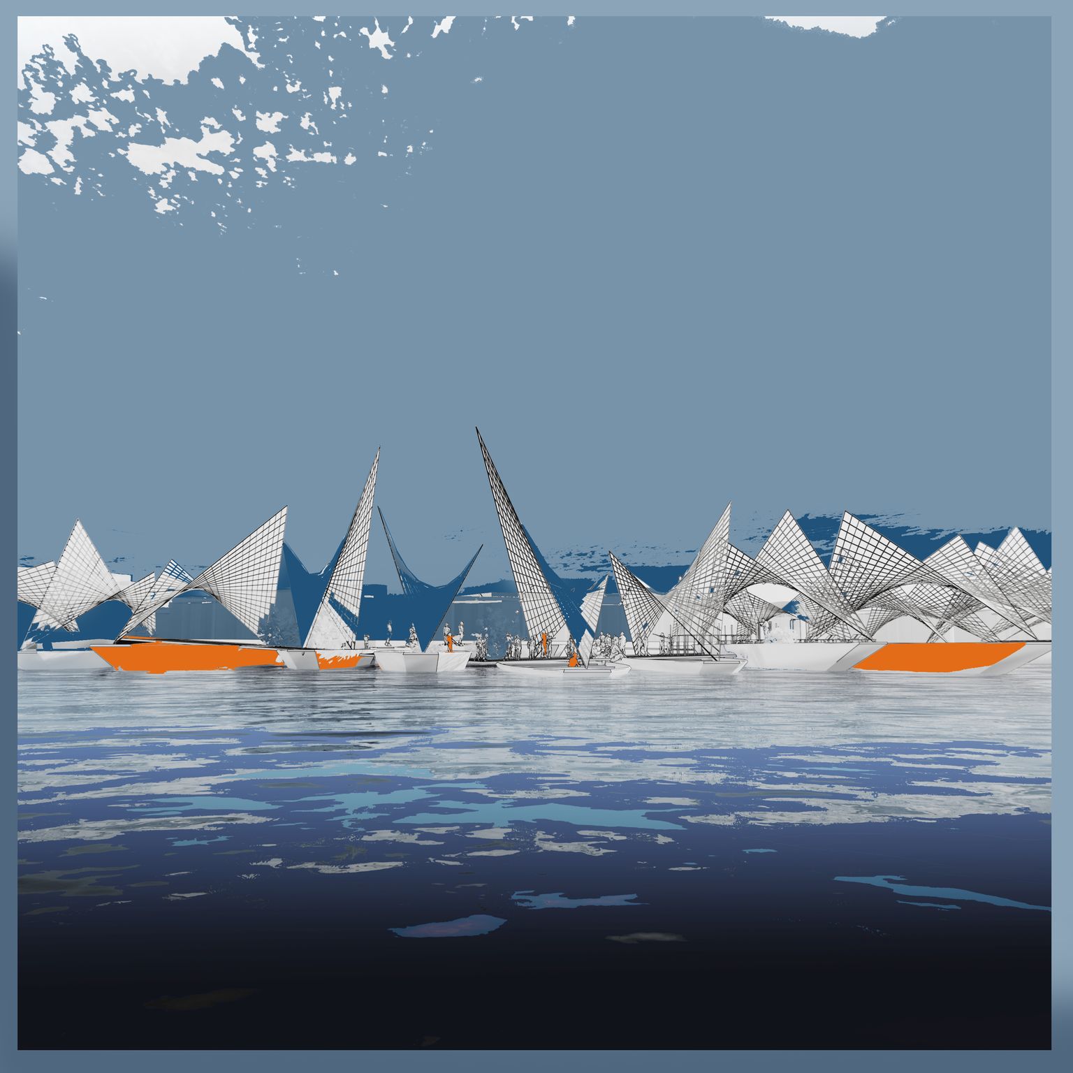 The Bridge Matrix, 2021, digital art — London, the third city